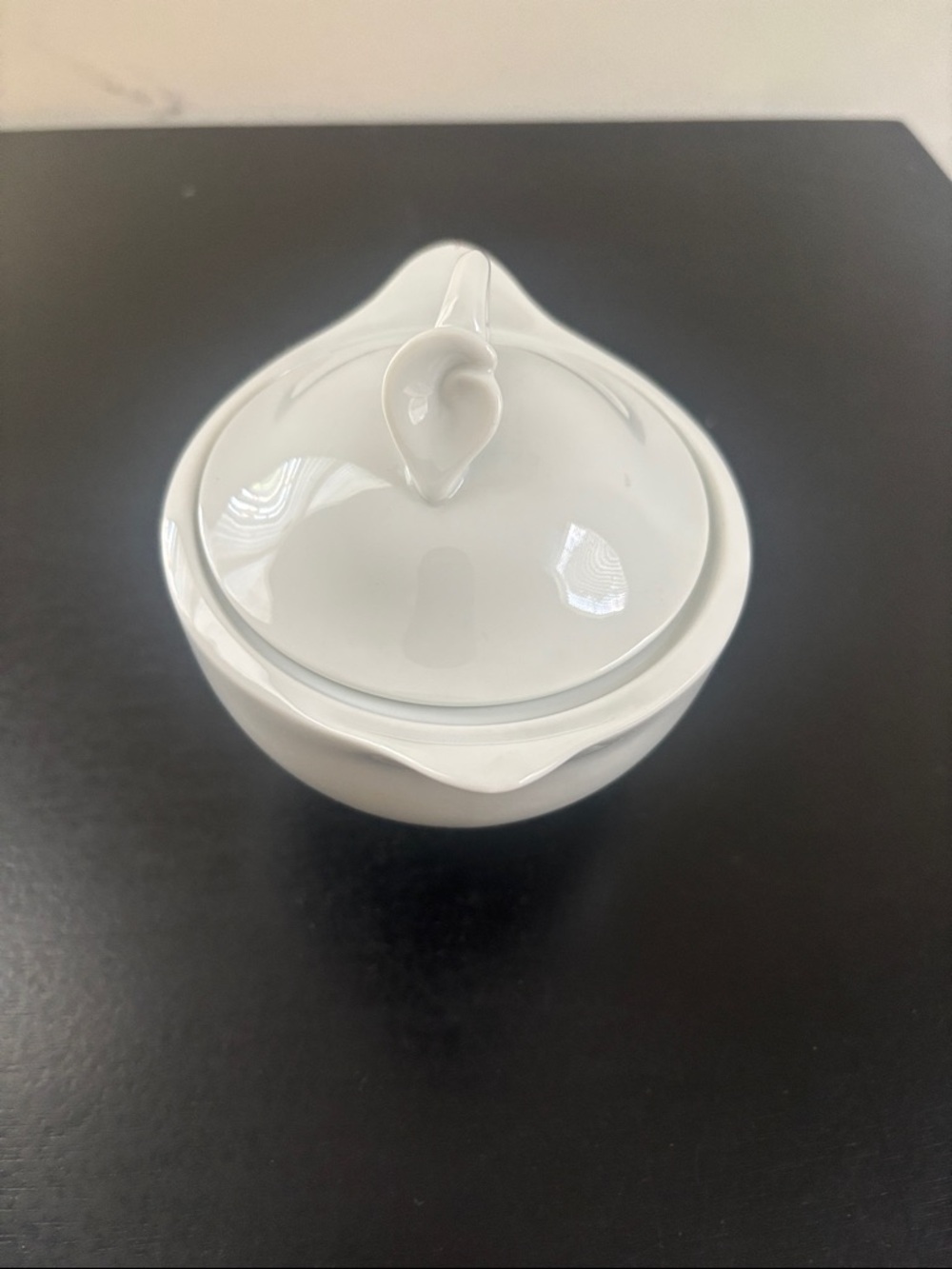 Mikasa White Porcelain Sugar Bowl / Lid